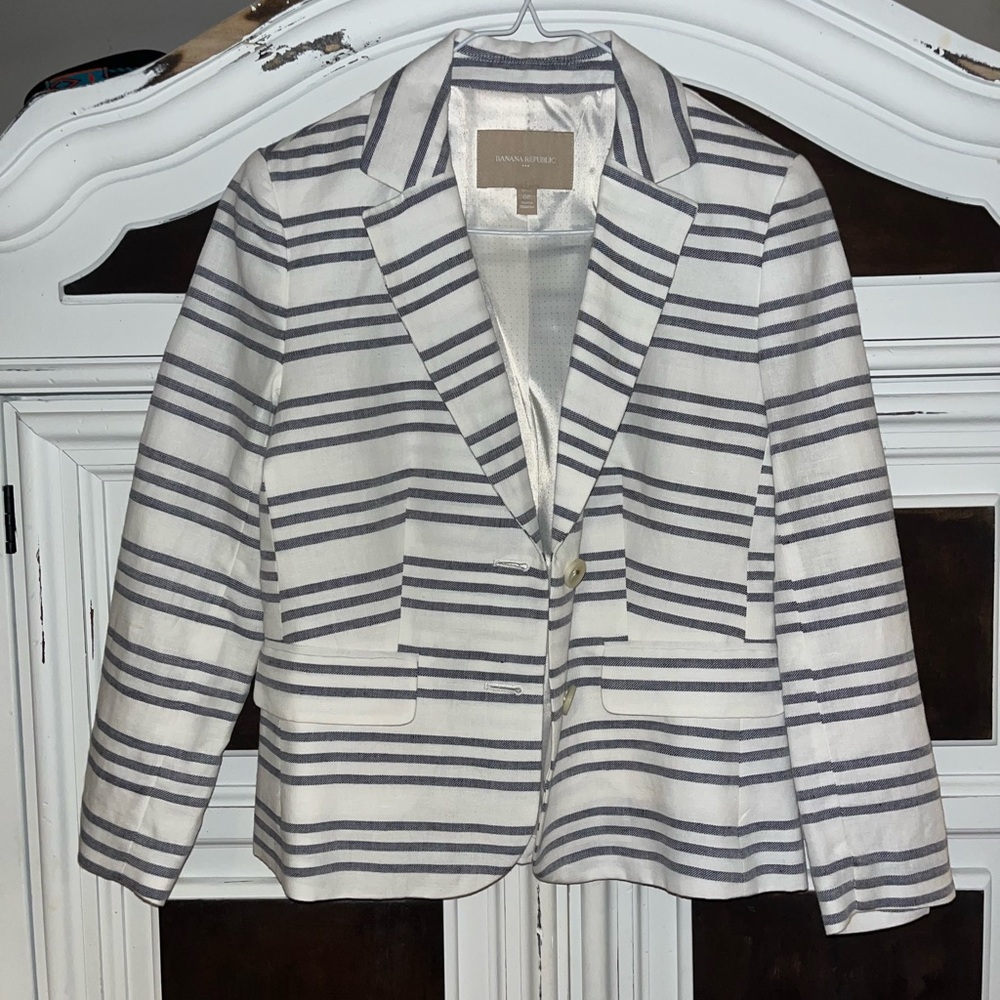 Women's Striped Blazer Jacket